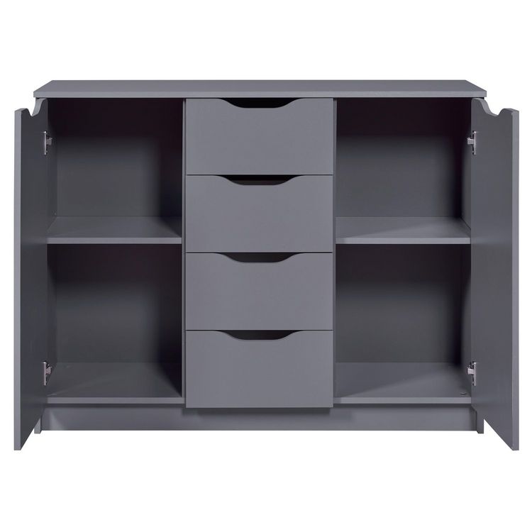 Commode meuble de rangement 2 portes 4 tiroirs FALONE Bon marché ???? Commode Meuble De Rangement 2 Portes 4 Tiroirs FALONE ???? -VIDAXL Shop unnamed file 2523