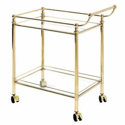 Tout neuf ✨ Paris Prix Desserte De Cuisine Design Laitonné 78cm Or ????