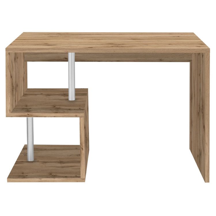 Bureau droit moderne avec étagère 100 cm SANTA Sortie ⌛ Bureau Droit Moderne Avec étagère 100 Cm SANTA ???? -VIDAXL Shop unnamed file 2534