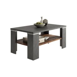 Top 10 ???? Table Basse Rectangulaire 2 Plateaux L100cm CALVI ???? -VIDAXL Shop unnamed file 2544