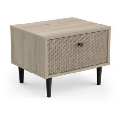 Sortie ❤️ Chevet 1 Tiroir Décor Effet Cannage L44cm HANOÏ 👍 -VIDAXL Shop unnamed file 2577