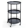 Meilleure vente ???? Paris Prix Desserte De Cuisine Design Baro 75cm Noir ???? -VIDAXL Shop unnamed file 273