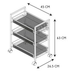 Grosses soldes ???? Paris Prix Desserte 3 Niveaux En Métal Roulettes 63cm Noir ???? 4 Grosses soldes ???? Paris Prix Desserte 3 Niveaux En Métal Roulettes 63cm Noir ???? -VIDAXL Shop unnamed file 291