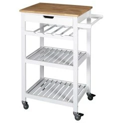 Coupon 😍 The Home Deco Factory Desserte à Roulettes Blanc 🥰