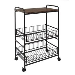 Top 10 ⭐ The Home Deco Factory Desserte à Roulettes étagère 2 Tiroirs 👏