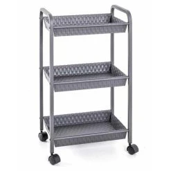 De gros 😍 Paris Prix Desserte De Cuisine 3 Niveaux Melo 72cm Gris ❤️