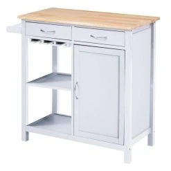 Tout neuf 👏 Paris Prix Desserte De Cuisine 2 Tiroirs Coril 82cm Blanc ✨ -VIDAXL Shop unnamed file 345