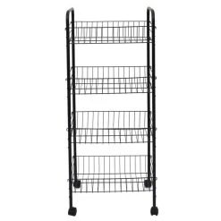 Budget 🎉 Paris Prix Desserte De Cuisine 4 Niveaux 86cm Noir 😍