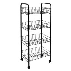 Budget ???? Paris Prix Desserte De Cuisine 4 Niveaux 86cm Noir ???? -VIDAXL Shop unnamed file 351