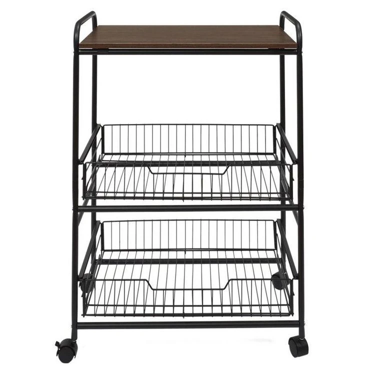 Nouveau 🎁 Paris Prix Desserte 2 Étagères & 2 Tiroirs Métal 86cm Noir 🔥 4 Nouveau 🎁 Paris Prix Desserte 2 Étagères & 2 Tiroirs Métal 86cm Noir 🔥 – Image 2