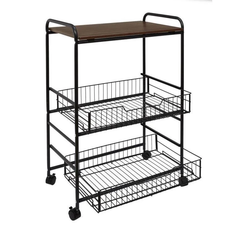 Nouveau 🎁 Paris Prix Desserte 2 Étagères & 2 Tiroirs Métal 86cm Noir 🔥 5 Nouveau 🎁 Paris Prix Desserte 2 Étagères & 2 Tiroirs Métal 86cm Noir 🔥 – Image 3