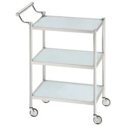 Top 10 ✔️ Paris Prix Desserte De Cuisine 3 Niveaux Dépoli 87cm Argent 🥰