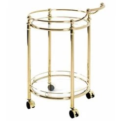 Promo 🔔 Paris Prix Desserte De Cuisine Design Laitonné 79cm Or 😉