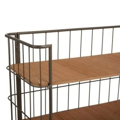 Remise 🧨 Desserte 3 Étages Métal Brocante 94cm Naturel 🤩 -VIDAXL Shop unnamed file 380