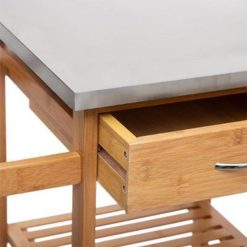 Offres ❤️ Desserte De Cuisine Bambou 86cm Naturel ???? -VIDAXL Shop unnamed file 384