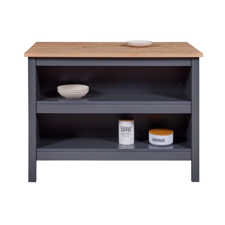 Ilot central de cuisine 2 niches de rangement L124xP75xH91,5 cm LINA Acheter ???? Ilot Central De Cuisine 2 Niches De Rangement L124xP75xH91,5 Cm LINA ❤️ -VIDAXL Shop unnamed file 415
