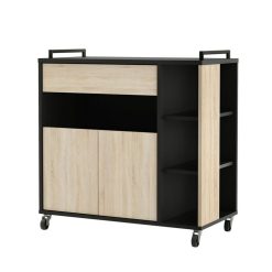 Grosses soldes ???? Desserte Micro Ondes 2 Portes 1 Tiroir à Roulettes L39,6 X P78,4 X H79 Cm TERRA ???? -VIDAXL Shop unnamed file 425