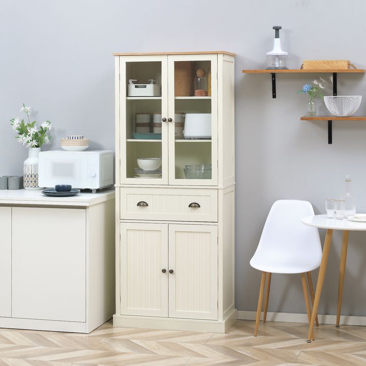 HOMCOM Armoire de cuisine buffet haut 4 portes grand tiroir coulissant dim. 76L x 40l x 182H cm panneaux crème verre Remise ???? HOMCOM Armoire De Cuisine Buffet Haut 4 Portes Grand Tiroir Coulissant Dim. 76L X 40l X 182H Cm Panneaux Crème Verre ???? -VIDAXL Shop unnamed file 427