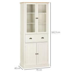 Remise ???? HOMCOM Armoire De Cuisine Buffet Haut 4 Portes Grand Tiroir Coulissant Dim. 76L X 40l X 182H Cm Panneaux Crème Verre ???? 4 Remise ???? HOMCOM Armoire De Cuisine Buffet Haut 4 Portes Grand Tiroir Coulissant Dim. 76L X 40l X 182H Cm Panneaux Crème Verre ???? -VIDAXL Shop unnamed file 428