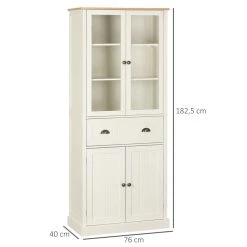 Remise 🧨 HOMCOM Armoire De Cuisine Buffet Haut 4 Portes Grand Tiroir Coulissant Dim. 76L X 40l X 182H Cm Panneaux Crème Verre 🎁 7 Remise 🧨 HOMCOM Armoire De Cuisine Buffet Haut 4 Portes Grand Tiroir Coulissant Dim. 76L X 40l X 182H Cm Panneaux Crème Verre 🎁 -VIDAXL Shop unnamed file 428
