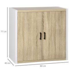 Offres ???? HOMCOM Buffet Meuble De Rangement Avec Placard 2 Portes Et 1 étagère Réglable MDF - Blanc Et Aspect Bois - Dim. 80I X 40P X 77H Cm ???? 4 Offres ???? HOMCOM Buffet Meuble De Rangement Avec Placard 2 Portes Et 1 étagère Réglable MDF - Blanc Et Aspect Bois - Dim. 80I X 40P X 77H Cm ???? -VIDAXL Shop unnamed file 446