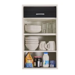 Promo 😍 Rangement De Cuisine à Rideau Coloris Blanc L40 Cm - COOKING ⌛