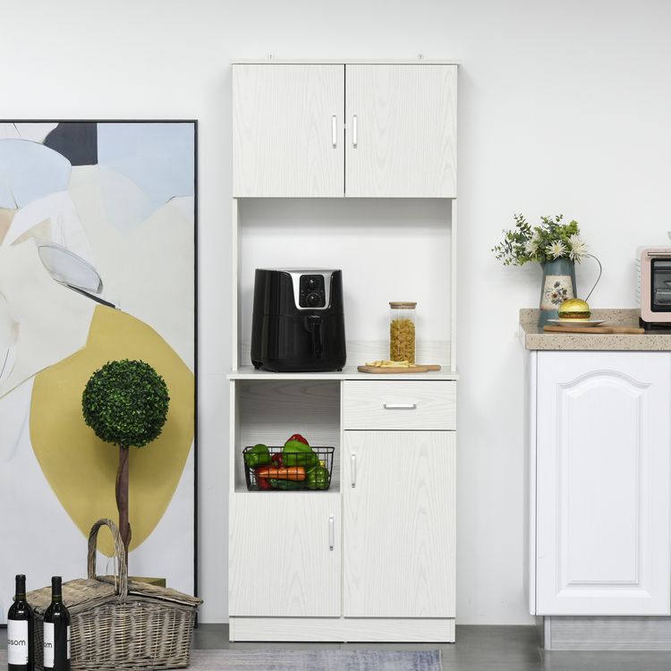 HOMCOM HOMCOM Armoire de cuisine multi-rangements 4 portes 1 tiroirs étagère + grand plateau 71 x 41 x 178 cm MDF blanc Tout neuf ???? HOMCOM HOMCOM Armoire De Cuisine Multi-rangements 4 Portes 1 Tiroirs étagère + Grand Plateau 71 X 41 X 178 Cm MDF Blanc ❤️ -VIDAXL Shop unnamed file 463