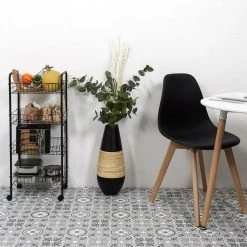 Le moins cher ✨ The Home Deco Factory Desserte à Roulettes 4 Niveaux Noire 🔥 -VIDAXL Shop unnamed file 476