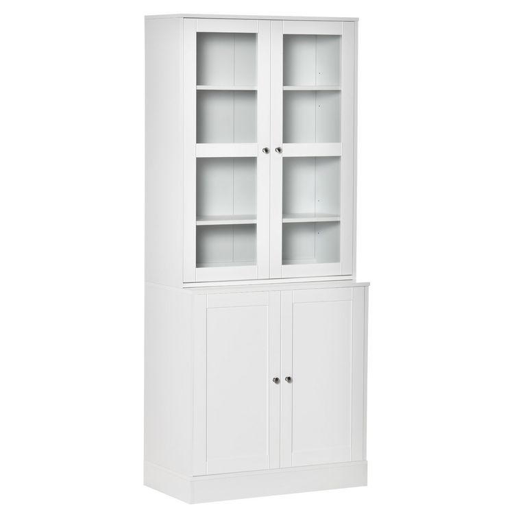 HOMCOM HOMCOM Bibliothèque vitrine multi-rangement - 2 portes verre, 2 portes bois, 4 étagères réglables - MDF blanc Meilleure vente ???? HOMCOM HOMCOM Bibliothèque Vitrine Multi-rangement - 2 Portes Verre, 2 Portes Bois, 4 étagères Réglables - MDF Blanc ???? -VIDAXL Shop unnamed file 480
