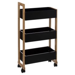 Offres ⌛ ATMOSPHERA Etagère 3 Niveaux Noir Natureo ????