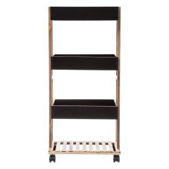 Sortie ???? ATMOSPHERA Desserte 4 Plateaux Lea Noir ⌛ 4 Sortie ???? ATMOSPHERA Desserte 4 Plateaux Lea Noir ⌛ -VIDAXL Shop unnamed file 497