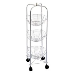 Coupon 😀 Secret De Gourmet Resserre à Légumes 3 Paniers Ronds Chromée ✔️