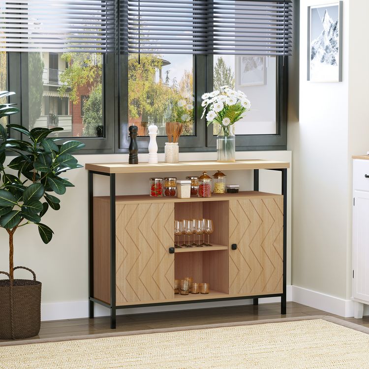 HOMCOM HOMCOM Meuble de rangement buffet style graphique 2 placards porte avec étagère 2 niches étagère grand plateau métal noir MDF aspect chêne clair De gros ???? HOMCOM HOMCOM Meuble De Rangement Buffet Style Graphique 2 Placards Porte Avec étagère 2 Niches étagère Grand Plateau Métal Noir MDF Aspect Chêne Clair ???? -VIDAXL Shop unnamed file 507