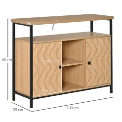 De gros ???? HOMCOM HOMCOM Meuble De Rangement Buffet Style Graphique 2 Placards Porte Avec étagère 2 Niches étagère Grand Plateau Métal Noir MDF Aspect Chêne Clair ???? 4 De gros ???? HOMCOM HOMCOM Meuble De Rangement Buffet Style Graphique 2 Placards Porte Avec étagère 2 Niches étagère Grand Plateau Métal Noir MDF Aspect Chêne Clair ???? -VIDAXL Shop unnamed file 508