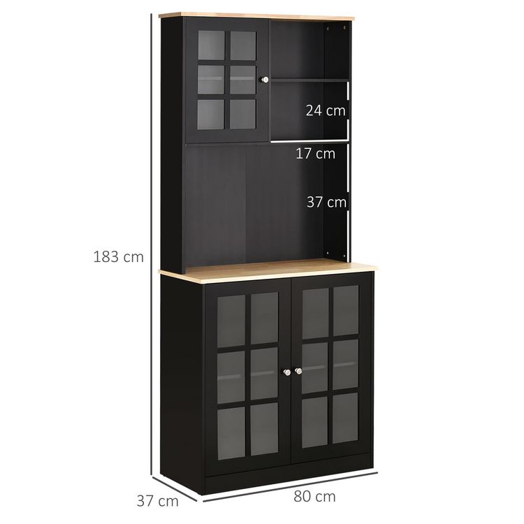 HOMCOM Armoire de cuisine multi-rangements 3 portes vitrine verre avec étagère 2 niches grand plateau MDF Meilleur prix ❤️ HOMCOM Armoire De Cuisine Multi-rangements 3 Portes Vitrine Verre Avec étagère 2 Niches Grand Plateau MDF ???? -VIDAXL Shop unnamed file 517