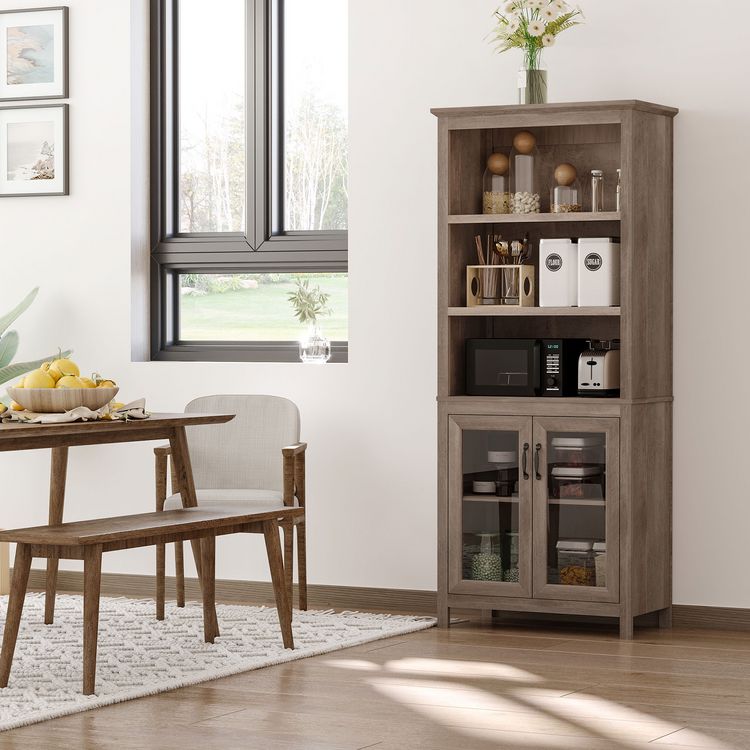 HOMCOM HOMCOM Bibliothèque armoire rustique chic multi-rangements 2 étagères plateau vitrine verre avec étagère imitation bois veinage marron dim. 76 x 40 x 180 cm De gros ???? HOMCOM HOMCOM Bibliothèque Armoire Rustique Chic Multi-rangements 2 étagères Plateau Vitrine Verre Avec étagère Imitation Bois Veinage Marron Dim. 76 X 40 X 180 Cm ✨ -VIDAXL Shop unnamed file 519