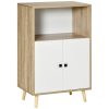 Nouveau ❤️ HOMCOM Buffet Meuble De Rangement Design Scandinave 2 Portes étagère Niche Panneaux Particules Blanc Aspect Chêne Clair ???? 1 Nouveau ❤️ HOMCOM Buffet Meuble De Rangement Design Scandinave 2 Portes étagère Niche Panneaux Particules Blanc Aspect Chêne Clair ???? -VIDAXL Shop unnamed file 542
