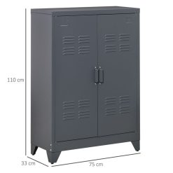 Bon marché ✔️ HOMCOM HOMCOM Armoire De Rangement Métal Design Industriel - 2 étagères - Structure Piètement Tôle Métal Gris Anthracite ???? 4 Bon marché ✔️ HOMCOM HOMCOM Armoire De Rangement Métal Design Industriel - 2 étagères - Structure Piètement Tôle Métal Gris Anthracite ???? -VIDAXL Shop unnamed file 558