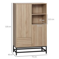 Meilleur prix ???? HOMCOM Buffet Haut Design Urban Craft - 2 Portes Avec étagère, 2 Niches, Tiroir - Piètement Acier Noir - MDF Aspect Bois Clair ???? 4 Meilleur prix ???? HOMCOM Buffet Haut Design Urban Craft - 2 Portes Avec étagère, 2 Niches, Tiroir - Piètement Acier Noir - MDF Aspect Bois Clair ???? -VIDAXL Shop unnamed file 573