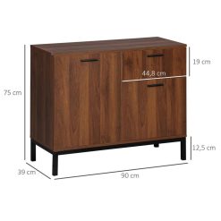 Acheter ???? HOMCOM Buffet Style Classique - 2 Portes, Tiroir Coulissant - Piètement Acier Noir Panneaux Aspect Bois De Noyer ???? 4 Acheter ???? HOMCOM Buffet Style Classique - 2 Portes, Tiroir Coulissant - Piètement Acier Noir Panneaux Aspect Bois De Noyer ???? -VIDAXL Shop unnamed file 597