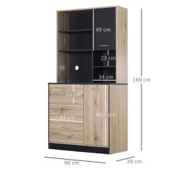 Offres ???? Paris Prix Lot De 2 Blocs & Étagère Switch SBI 130cm Noir & Gris ???? -VIDAXL Shop unnamed file 603