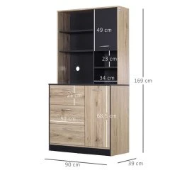 Offres 🔔 Paris Prix Lot De 2 Blocs & Étagère Switch SBI 130cm Noir & Gris 👏 -VIDAXL Shop unnamed file 603