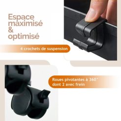 Coupon ???? LINXOR Desserte, Chariot De Rangement à Roulettes étroit - 4 étagères ???? 4 Coupon ???? LINXOR Desserte, Chariot De Rangement à Roulettes étroit - 4 étagères ???? -VIDAXL Shop unnamed file 615