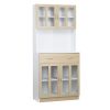 Meilleur prix ???? HOMCOM HOMCOM Armoire De Cuisine Multi-rangement 4 Portes Vitrine Verre Avec étagère Tiroir Coulissant Grand Plateau Panneaux Particules Blanc Aspect Chêne Clair ???? 2 Meilleur prix ???? HOMCOM HOMCOM Armoire De Cuisine Multi-rangement 4 Portes Vitrine Verre Avec étagère Tiroir Coulissant Grand Plateau Panneaux Particules Blanc Aspect Chêne Clair ???? -VIDAXL Shop unnamed file 638