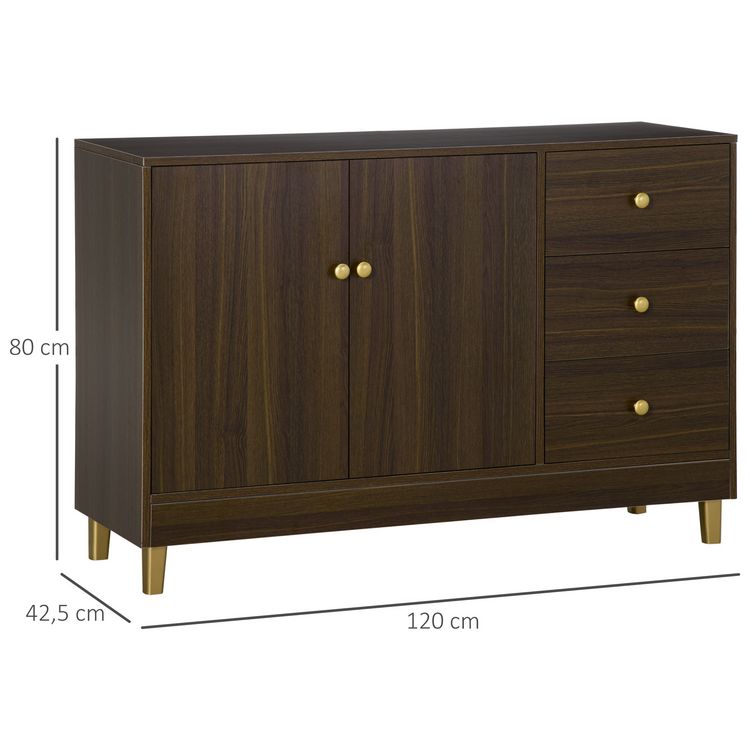 HOMCOM Buffet bahut vaisselier 2 portes étagère 3 tiroirs style art-déco poignées boutons pieds dorés aspect bois wengé De gros ???? HOMCOM Buffet Bahut Vaisselier 2 Portes étagère 3 Tiroirs Style Art-déco Poignées Boutons Pieds Dorés Aspect Bois Wengé ???? -VIDAXL Shop unnamed file 646