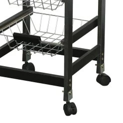 Grosses soldes 😉 No Name Desserte 1 Tiroir 3 Paniers Métal Noir 🔥 -VIDAXL Shop unnamed file 649