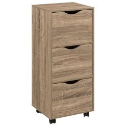 Offres ???? ATMOSPHERA Tour 3 Tiroirs Roulettes Naturel ????