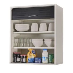 Le moins cher ⌛ Rangement De Cuisine à Rideau Coloris Blanc L60 Cm - COOKING ✨