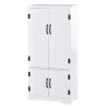 Meilleure affaire ???? HOMCOM Armoire De Cuisine Contemporaine Multi-rangements 2 Placards 3 étagères MDF Panneaux Particules ???? -VIDAXL Shop unnamed file 671