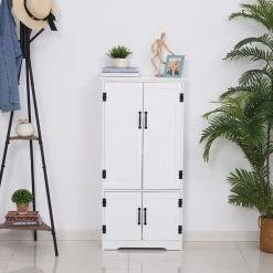 Meilleure affaire 🔥 HOMCOM Armoire De Cuisine Contemporaine Multi-rangements 2 Placards 3 étagères MDF Panneaux Particules 👏 -VIDAXL Shop unnamed file 672